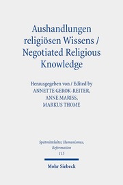 Aushandlungen religiösen Wissens - Negotiated Religious Knowledge - Cover
