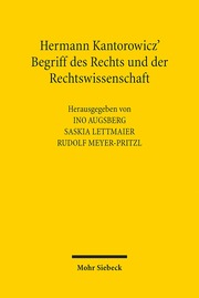 Hermann Kantorowicz' Begriff des Rechts und der Rechtswissenschaft - Cover