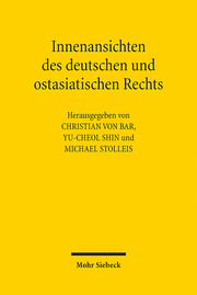 Innenansichten des deutschen und ostasiatischen Rechts - Cover