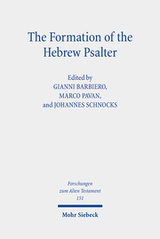 The Formation of the Hebrew Psalter