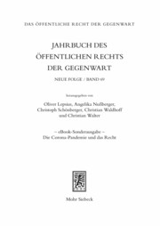 Jahrbuch des öffentlichen Rechts der Gegenwart. Neue Folge