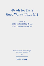 'Ready for Every Good Work' (Titus 3:1)