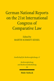 German National Reports on the 21st International Congress of Comparative Law