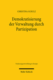 Demokratisierung der Verwaltung durch Partizipation - Cover