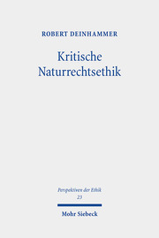 Kritische Naturrechtsethik - Cover