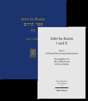 Sefer ha-Razim I und II - Das Buch der Geheimnisse I und II - Cover