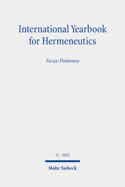 International Yearbook for Hermeneutics