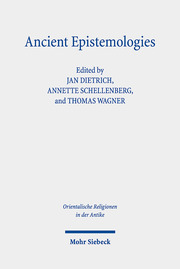 Ancient Epistemologies - Cover