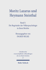 Moritz Lazarus und Heymann Steinthal - Cover