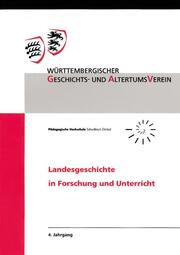 Landesgeschichte in Forschung und Unterricht 4. Jahrgang - Cover