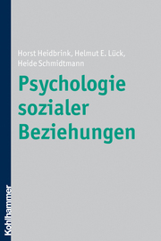 Psychologie sozialer Beziehungen - Cover