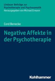 Negative Affekte in der Psychotherapie - Cover