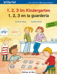 1,2,3 im Kindergarten/1,2,3 en la guarderia - Cover
