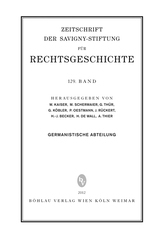 ZRG Germanistische Abteilung 129.Band (2012)