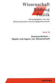 Kommunikation - Objekt und Agens von Wissenschaft - Cover