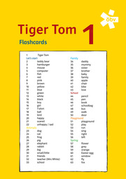 Tiger Tom 1, Flashcards