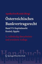 Österreichisches Bankvertragsrecht VI