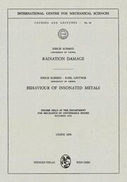 Radiation Damage.Behaviour of Insonated Metals