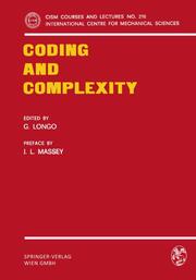 Coding and Complexity - Cover