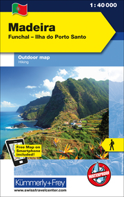 Madeira Outdoorkarte Portugal 1:40 000