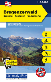 Bregenzerwald Nr. 01 Outdoorkarte Österreich 1:35 000