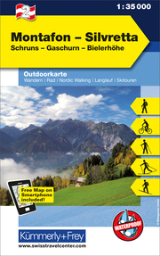 Montafon - Silvretta Nr. 02 Outdoorkarte Österreich 1:35 000 - Cover