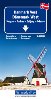 Dänemark West Regionalkarte 1:200 000