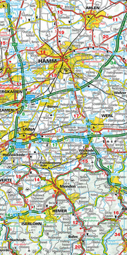 Nordrhein Westfalen, Köln-Ruhrgebiet, Nr. 03 Regionalkarte Deutschland 1:275 000 - Abbildung 1