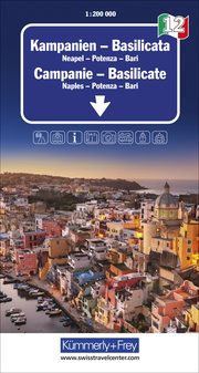 Kampanien - Basilicata Nr. 12 Regionalkarte Italien 1:200 000 - Cover