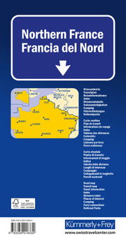 Frankreich Nord Strassenkarte 1:600 000 - Abbildung 1