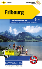 Fribourg Nr. 31 Wanderkarte 1:60 000