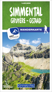 Simmental, Gruyère - Gstaad 29 Wanderkarte 1:40 000 matt laminiert