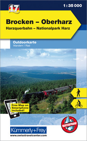 Brocken - Oberharz Nr. 17 Outdoorkarte Deutschland 1:35 000