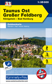 Taunus Ost - Grosser Feldberg Königstein, Bad Homberg, Nr. 33 Outdoorkarte Deutschland 1:35 000