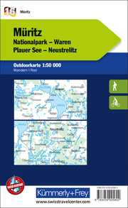 Müritz Nationalpark, Waren, Plauer See, Neustrelitz, Nr. 16 Outdoorkarte Deutschland 1:50 000 - Abbildung 1
