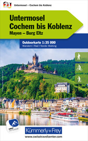 Untermosel Cochem bis Koblenz Nr. 21 Outdoorkarte Deutschland 1:35 000
