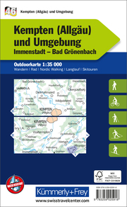 Kempten (Allgäu) und Umgebung Immenstadt, Bad Grönenbach, Nr. 46 Outdoorkarte Deutschland 1:35 000 - Abbildung 1