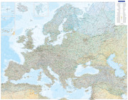 Europakarte physikalisch Poster 1:4,5 Mio.