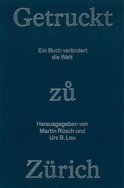 Getruckt zuo Zürich. - Cover