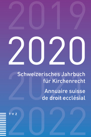 Schweizerisches Jahrbuch für Kirchenrecht / Annuaire suisse de droit ecclésial 2020 - Cover