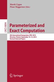 Parameterized and Exact Computation - Cover