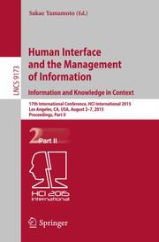 Human Interface and the Management of Information.Information and Knowledge in Context