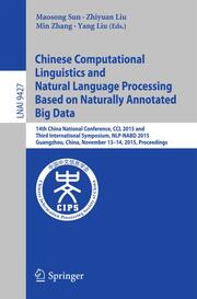 Chinese Computational Linguistics and Natural Language Processing Based on Natur
