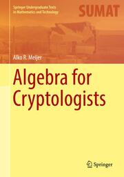 Algebra for Cryptologists - Cover