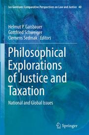 Philosophical Explorations of Justice and Taxation - Cover