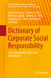 Dictionary of Corporate Social Responsibility - Cover