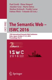 The Semantic Web - ISWC 2016 - Cover