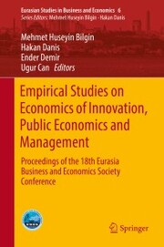 Empirical Studies on Economics of Innovation, Public Economics and Management - Cover