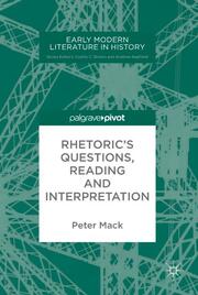 Rhetoric's Questions, Reading and Interpretation - Cover