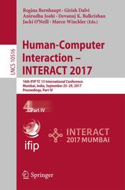 Human-Computer Interaction - INTERACT 2017 - Cover